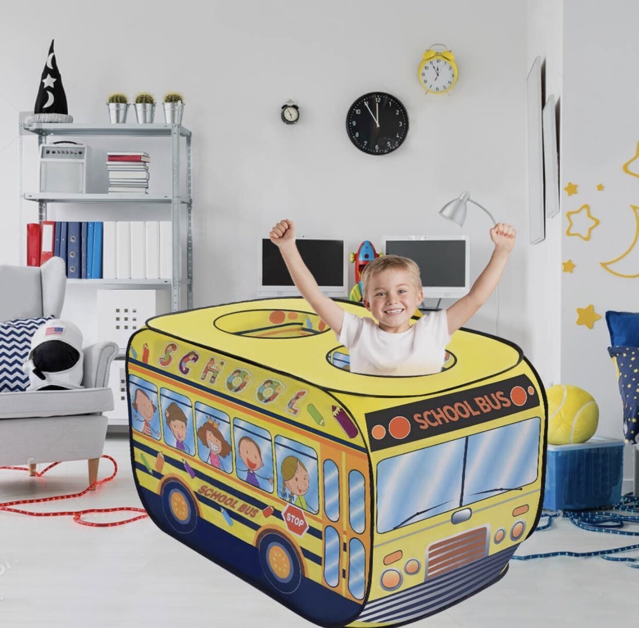 School Bus Pop Up Play Tent