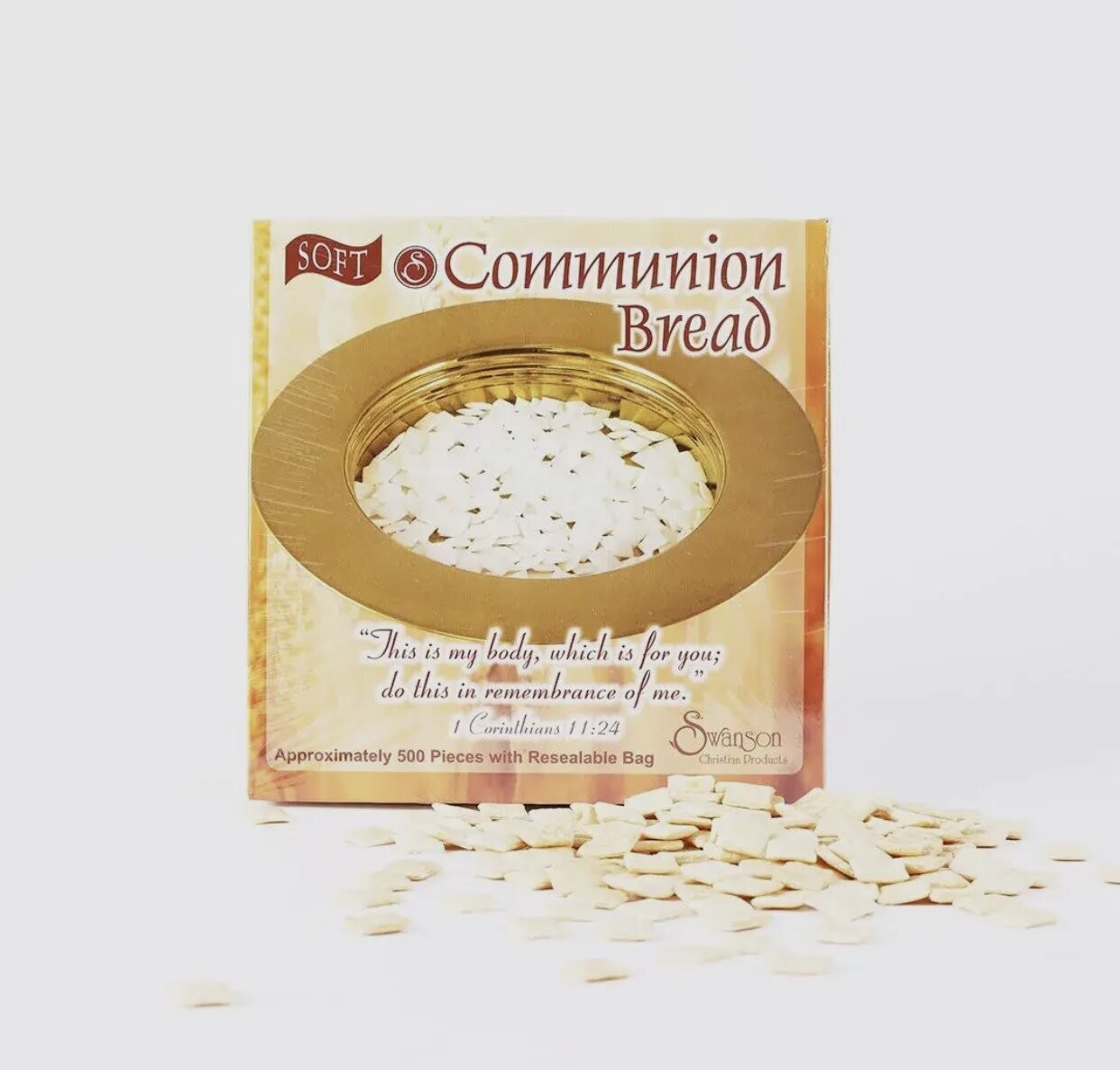Soft Square Communion Bread - 500 ct