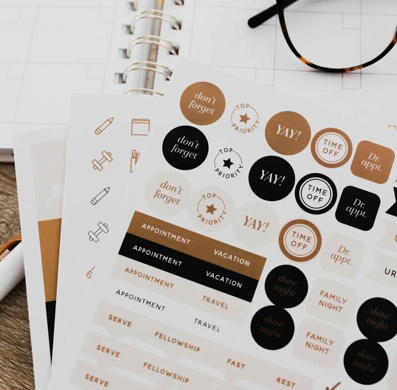 Classic Planner Stickers