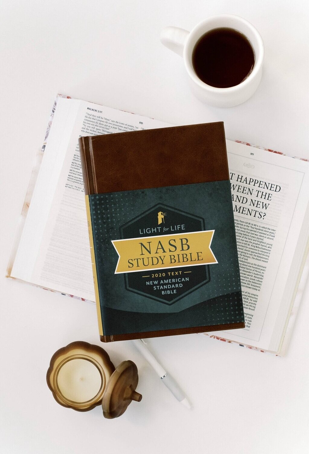 The Light of Life NASB Study Bible - Golden Caramel