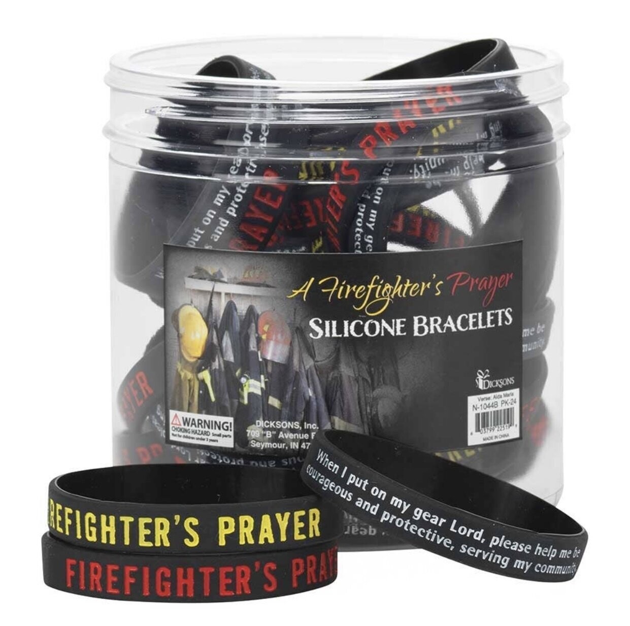 A Firefighter&#39;s Prayer Silicone Bracelet
