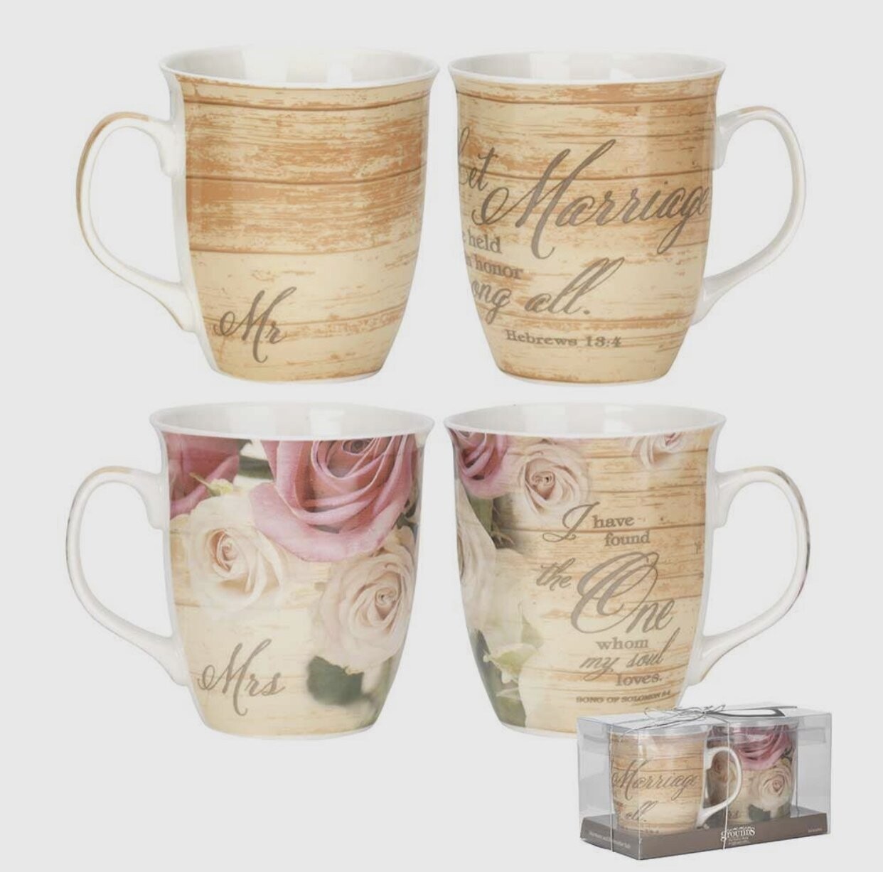 Mr &amp; Mrs Let Marriage Be Mug Set
