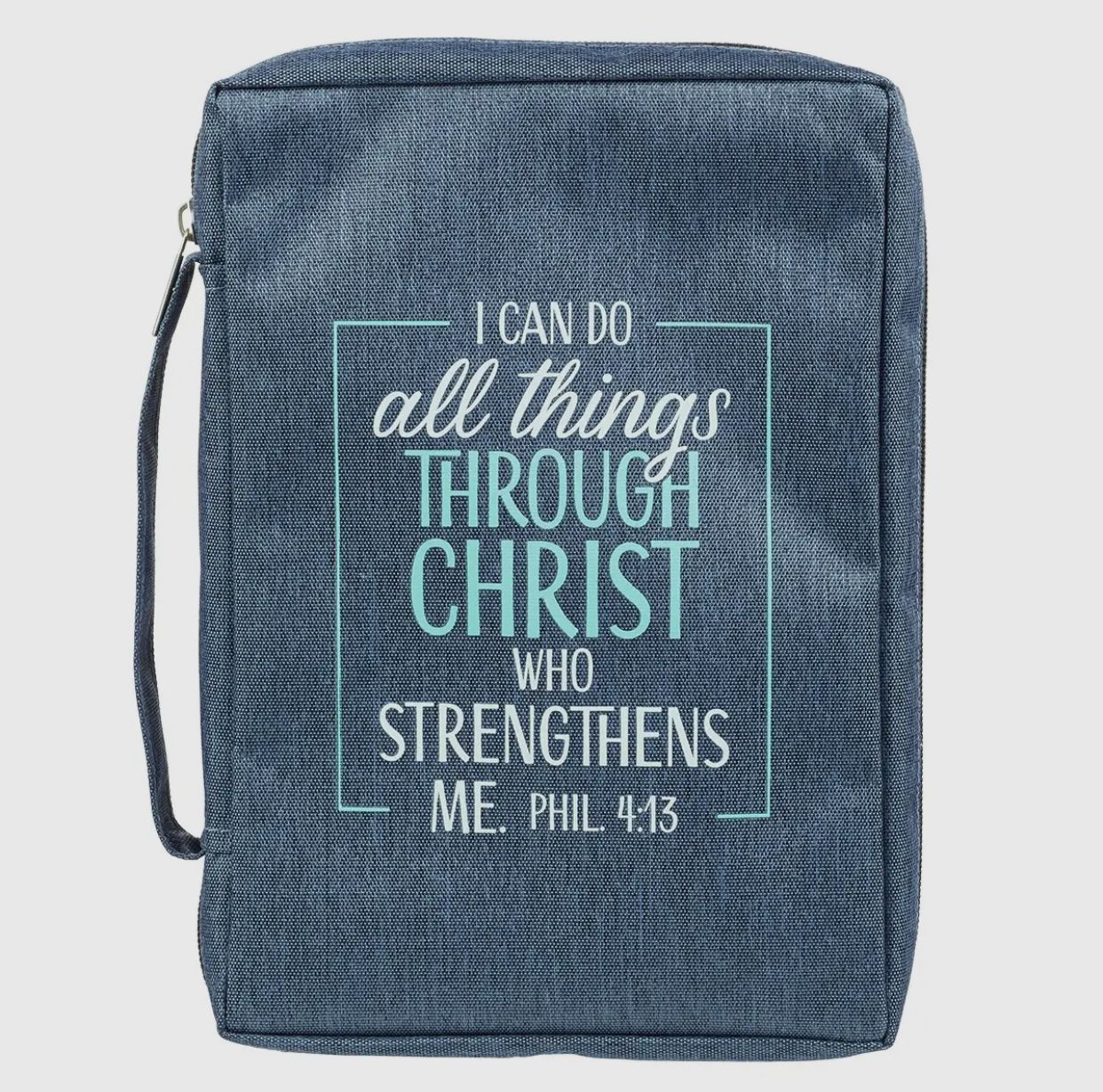 All Things Through Christ Large Bible Cover