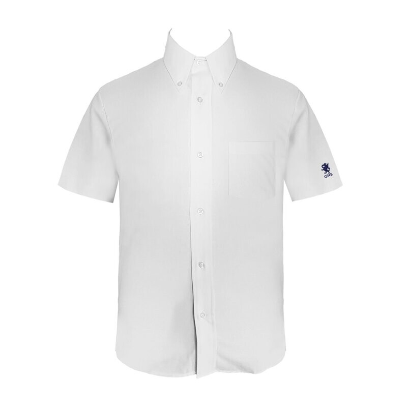 Dress Shirt - Short Sleeve - White - Youth