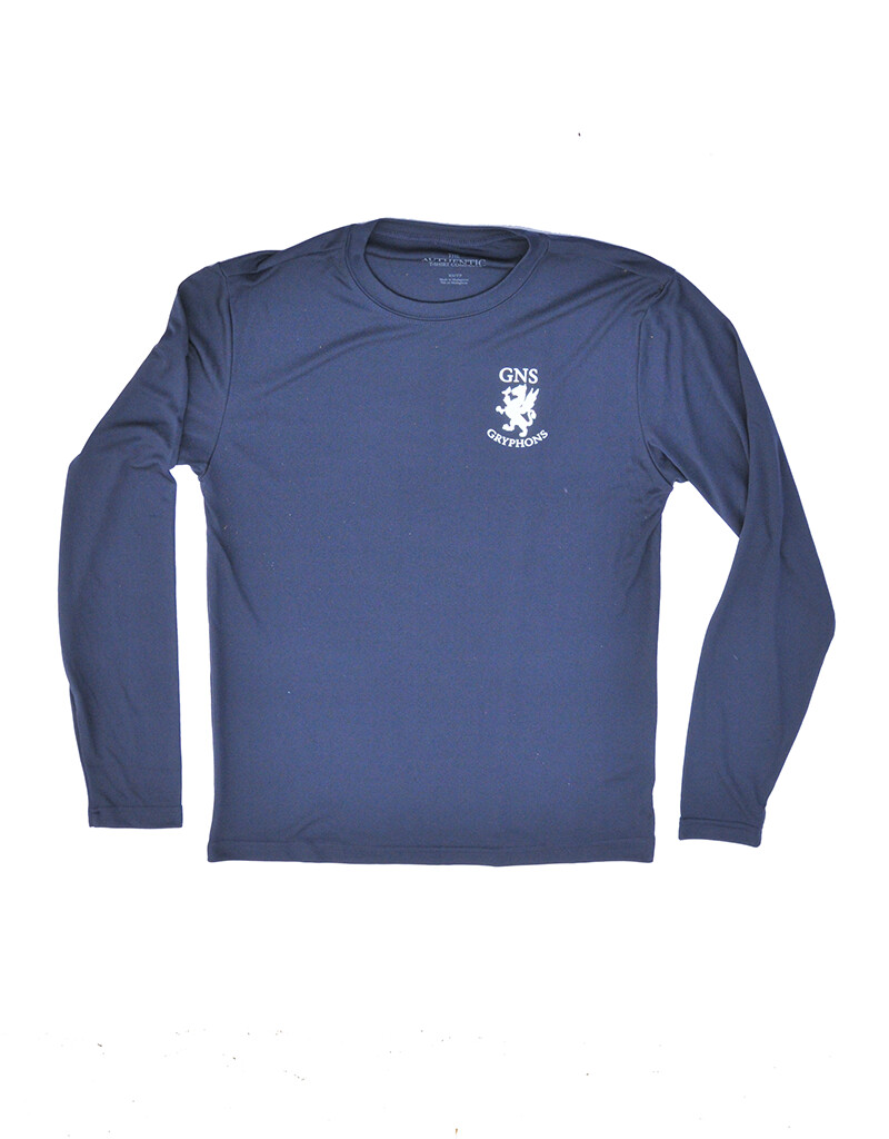 GNS Gryphon PE Shirt - Long Sleeve - Navy - Adult