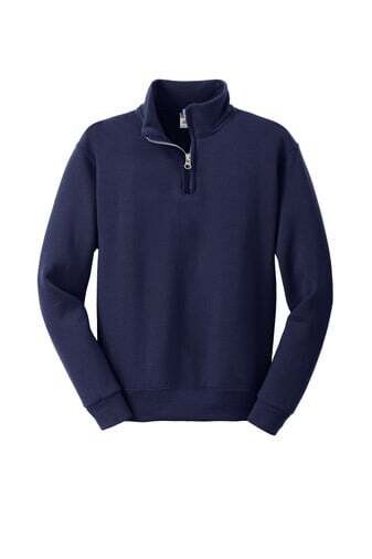 1/4 Zip Fleece - Navy - Youth