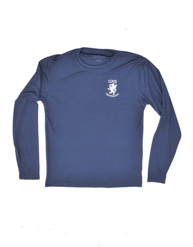 GNS Gryphon PE Shirt - Long Sleeve - Navy - Youth