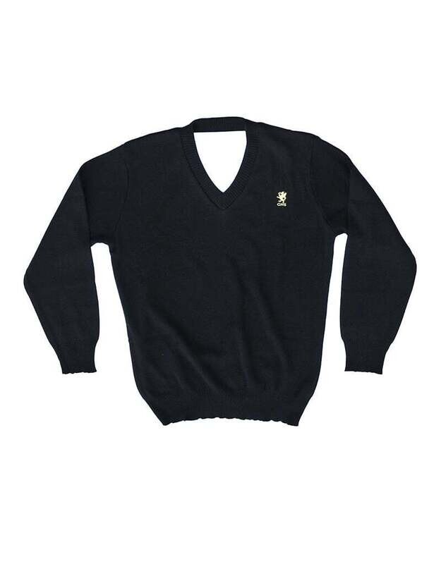 V Neck Pullover - Navy - Adult