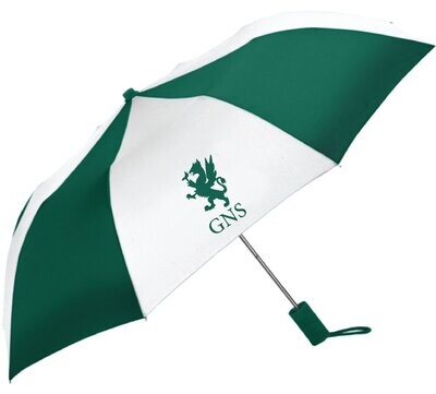 Folding Umbrella - Green and White