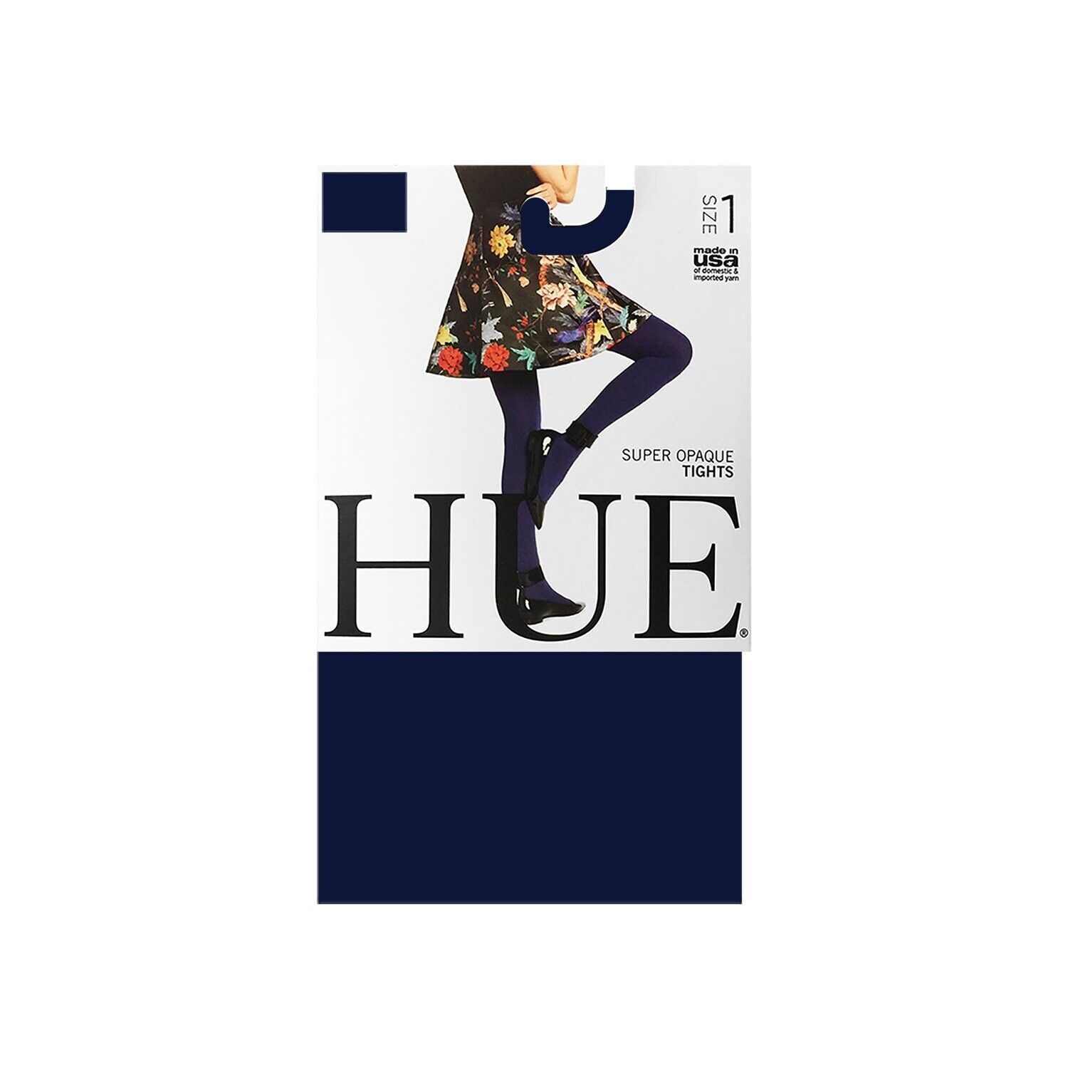 Tights - HUE - Navy, Size: 1