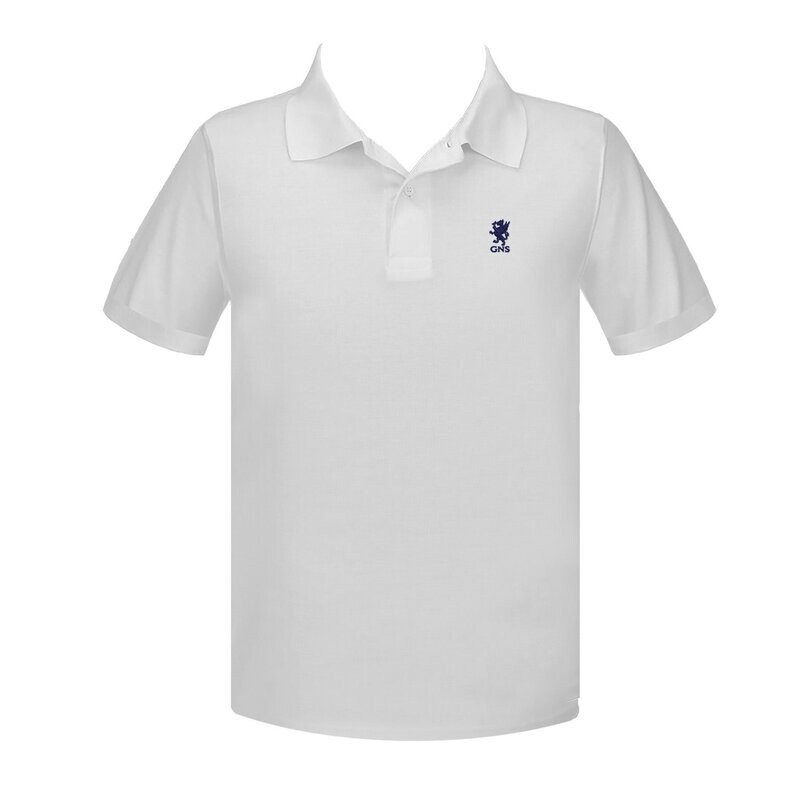 Golf Shirt, Short Sleeve - White - Youth/Unisex, Size: S