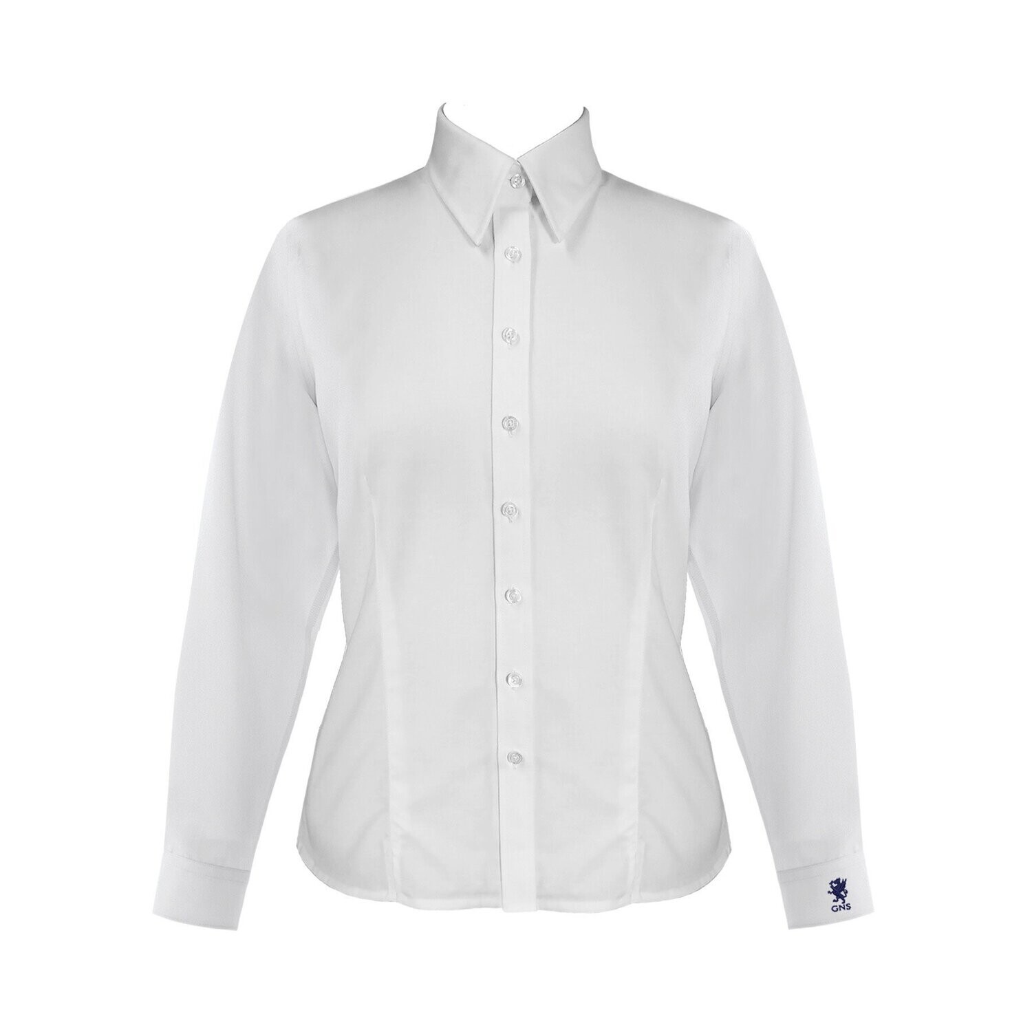 Dress Shirt - Long Sleeve - White - Ladies (Cambridge), Size: XS