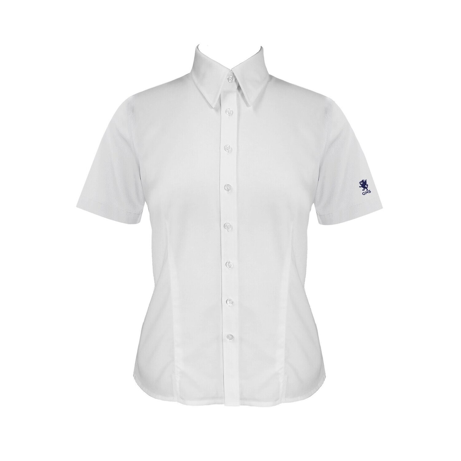 Dress Shirt - Short Sleeve - White - Ladies (Cambridge), Size: XS