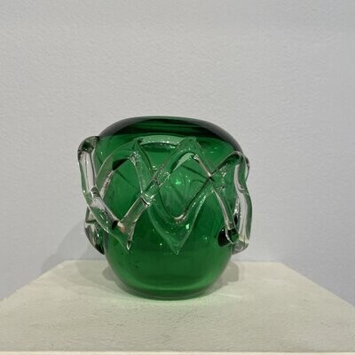 Rick Shapero - green wrap vase