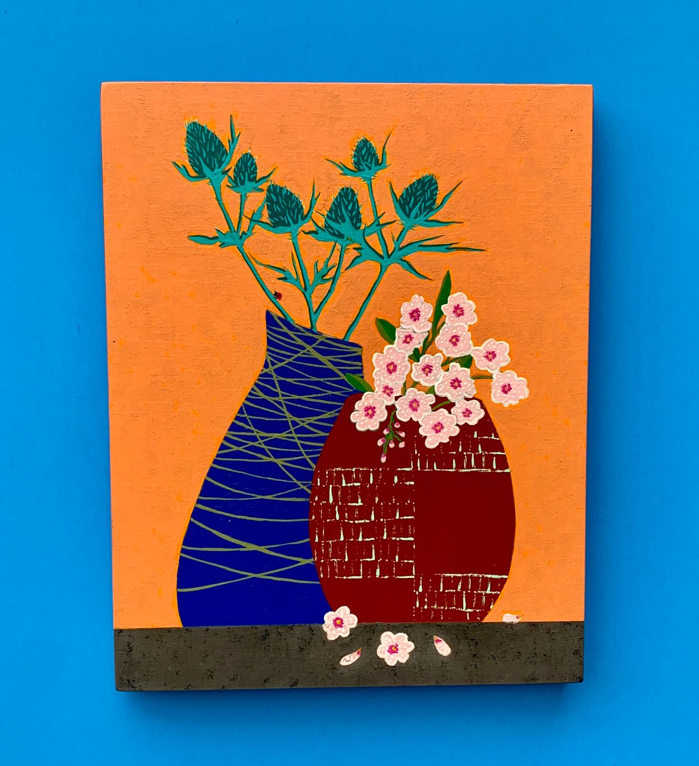 Claudia St. Peters - Thistles and Cherry Blossoms