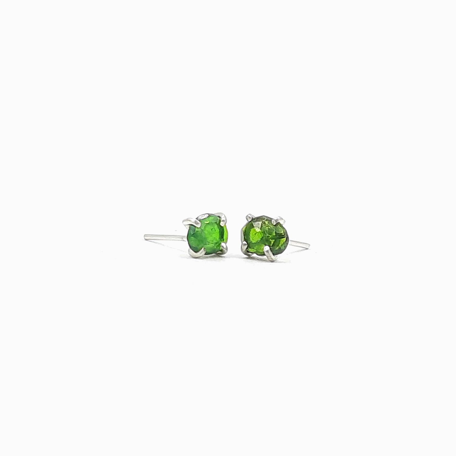 Christine Bossler - 8 - Chrome Diopside Studs ECD6