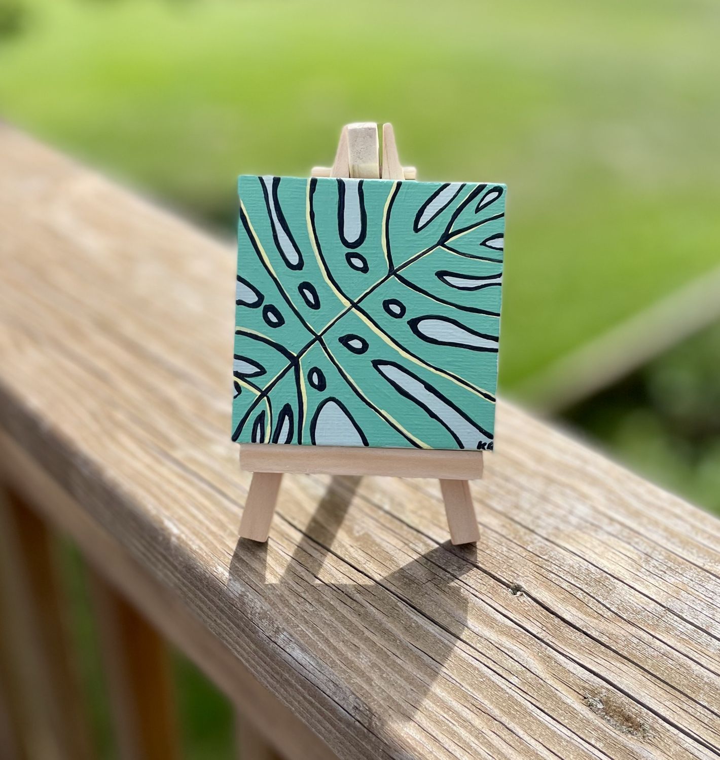 Kaitlyn Rode - Leaf Mini Painting