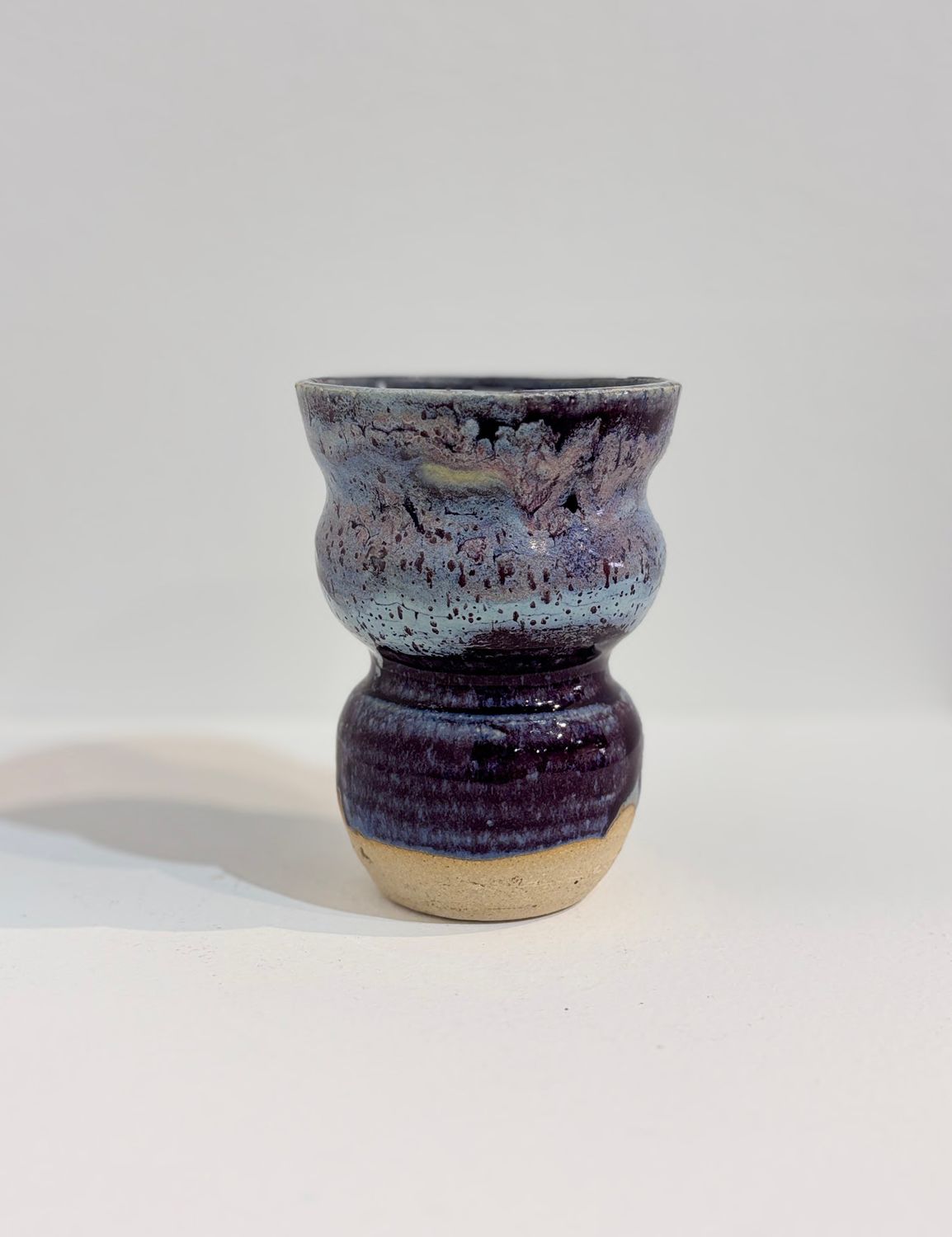 Birdie Made Me - Stoneware Blue + Purple Cup