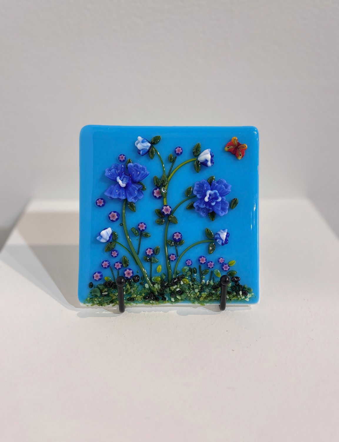 Pink Posy Glass Studio - 7 Nature Panel with stand