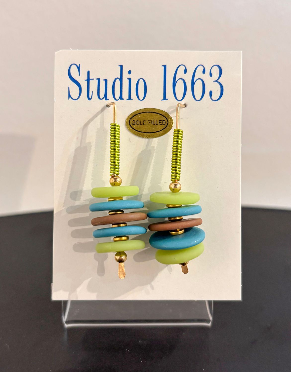 Studio 1663 - 4 Earrings, Disc Stack
