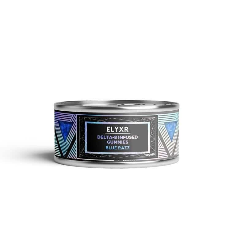 DELTA 8 Gummies, Strength: 500 mg, Strain: Blue razz