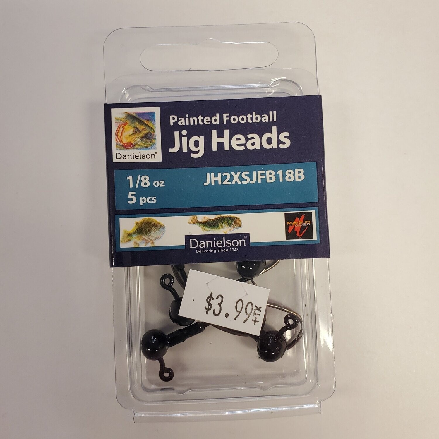 Danielson Football jig 1/8oz painted