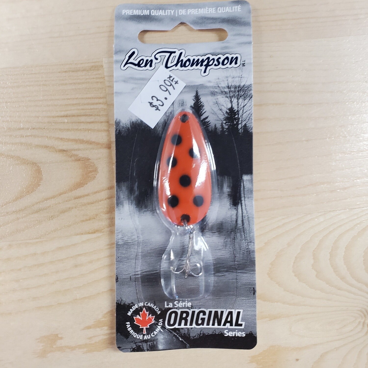 Len Thompson Orange/Black Dot #8