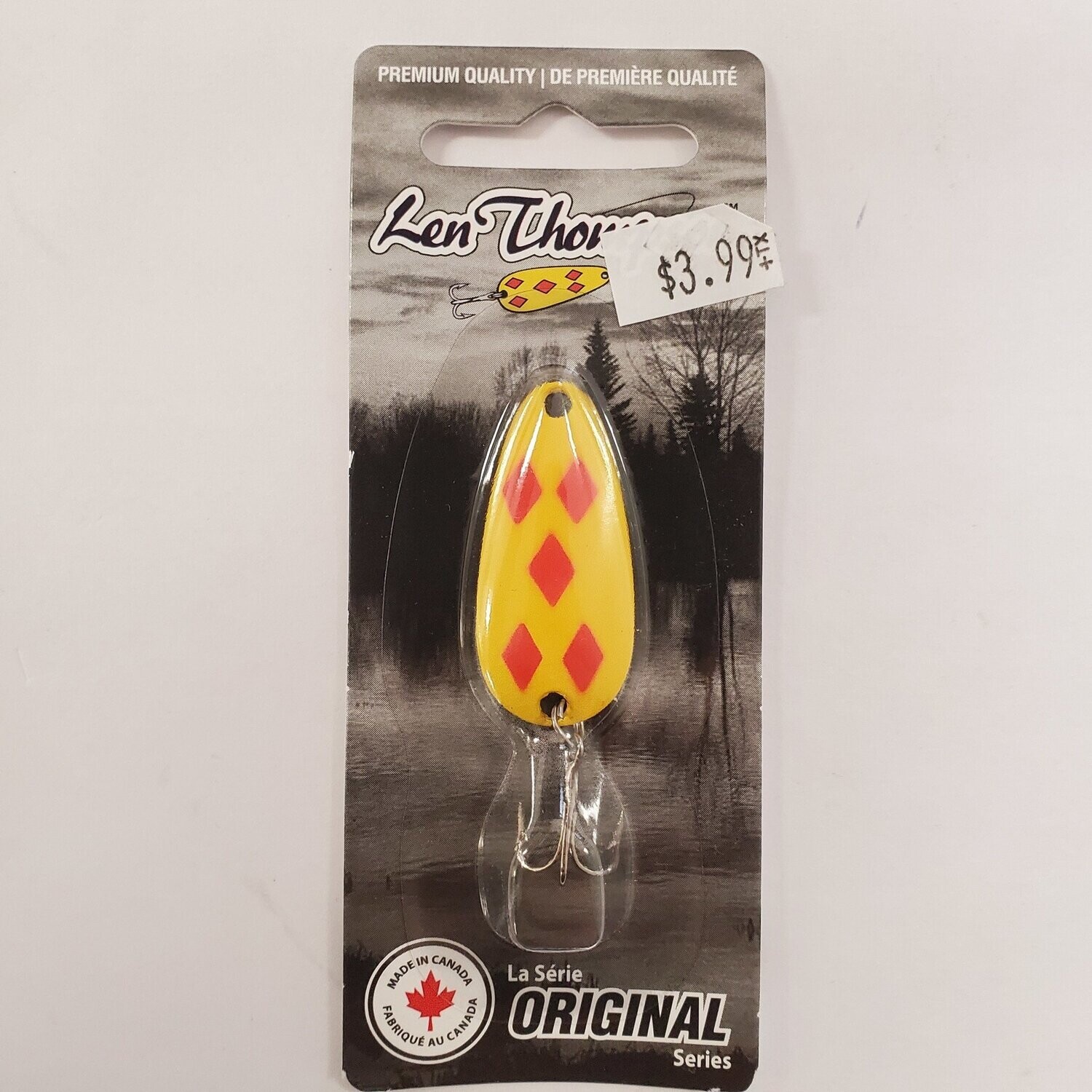 Len Thompson Yellow/Red Diamond #8