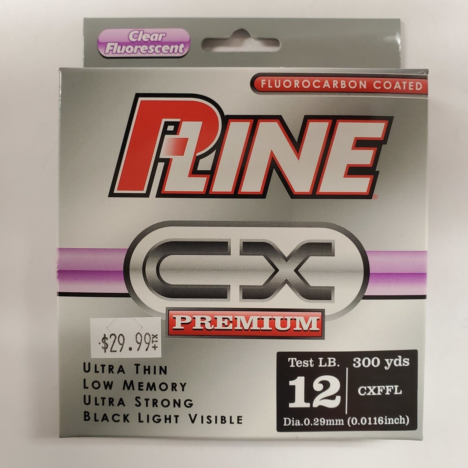 P-Line Fluorocarbon 12lbs 300yds clear
