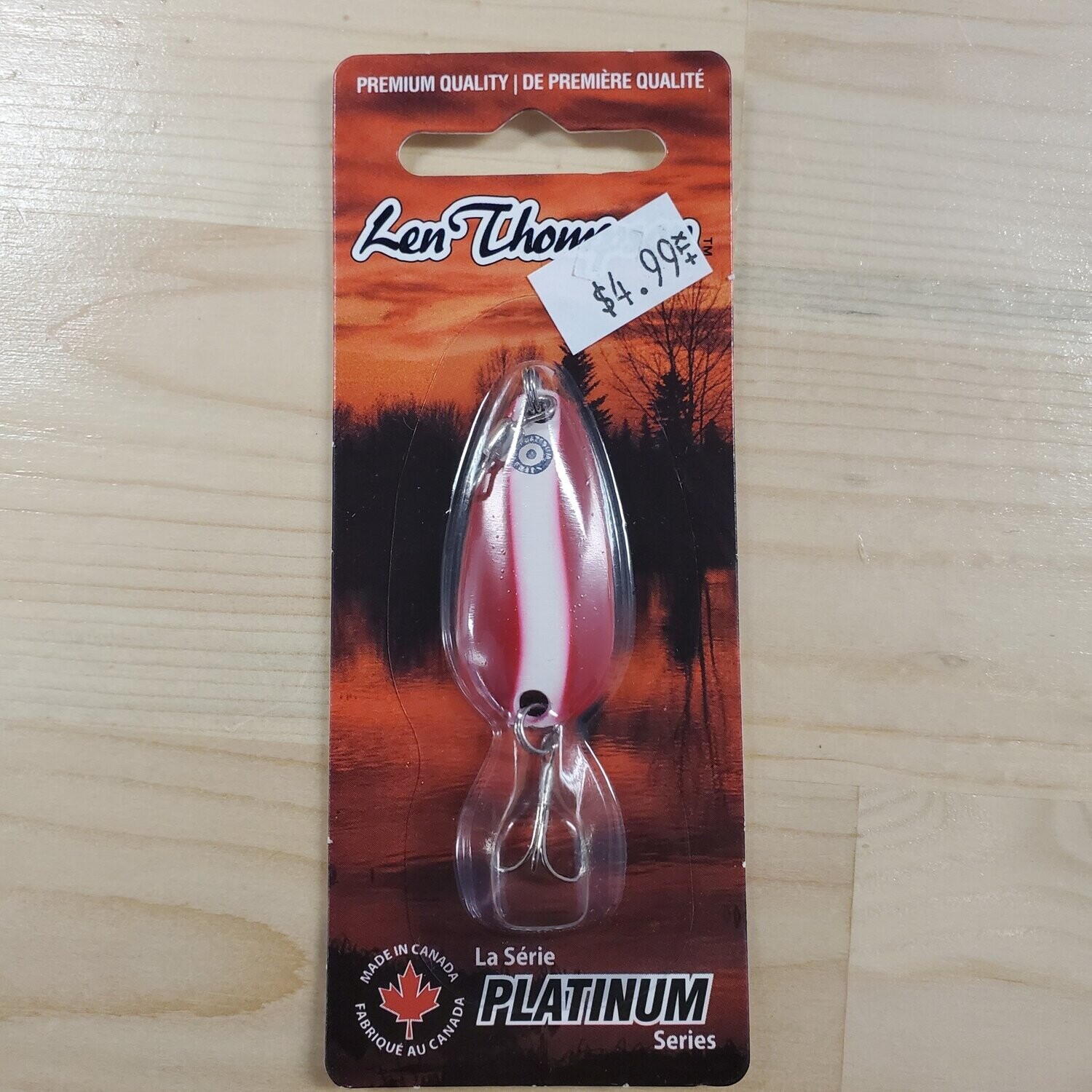 Len Thompson Red/White Stripe #8