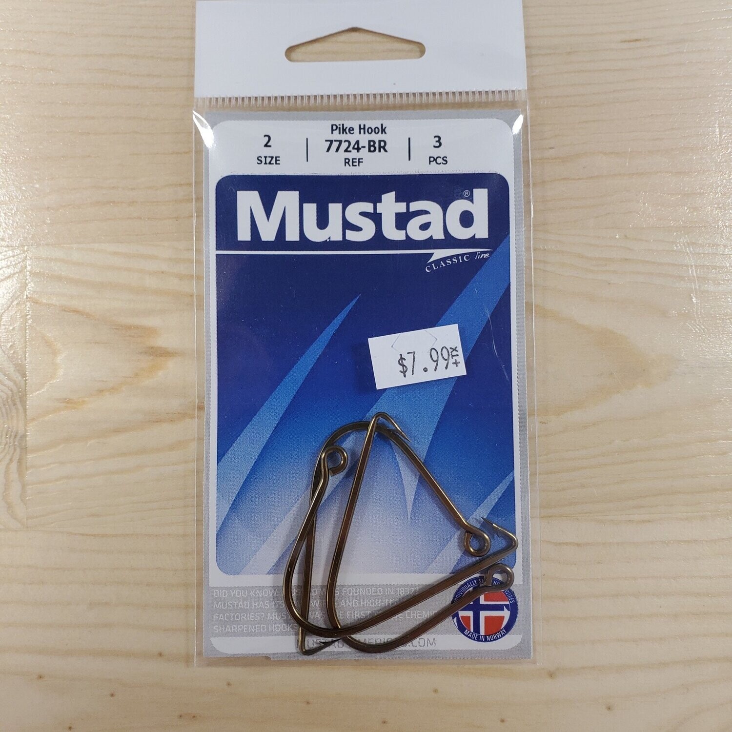 Mustad Pike hook sz2