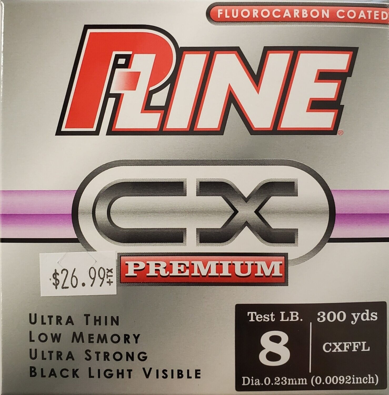 P-Line Fluorocarbon 8lbs 300yds clear