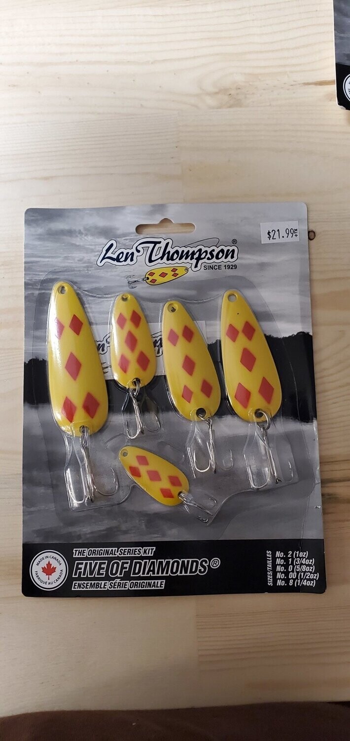 Len Thompson Yellow/Red Diamond 5pc kit