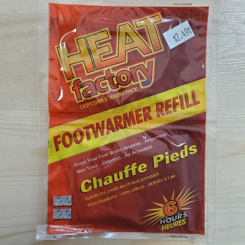 Heat factory foot warmer 1pair