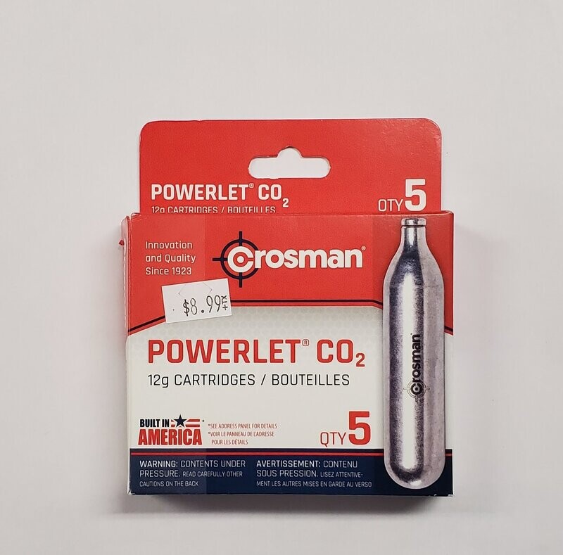 Crosman Powerlet CO2 5pk