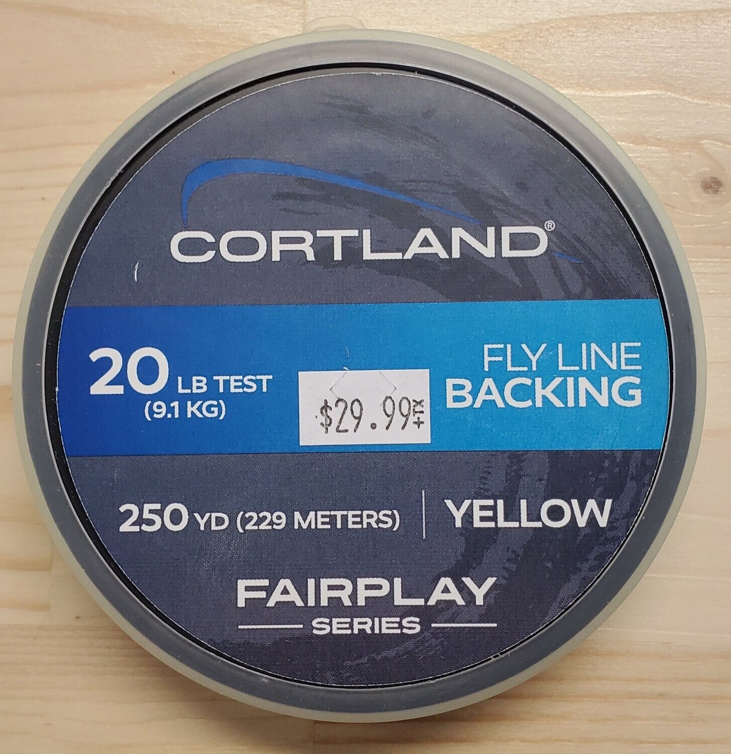 Cortland Fairplay Fly line backing yellow 20lbs 250yds