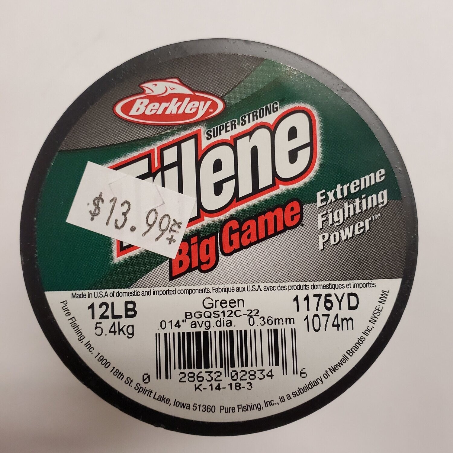 Trilene Big Game Grn 12lbs 1175yds