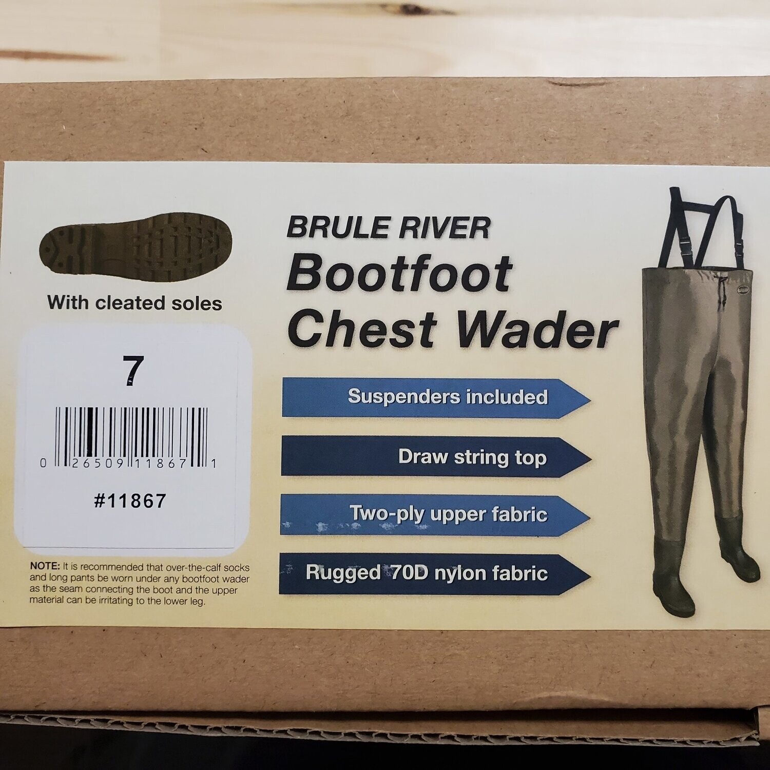 Allen Brule River chestwaders sz7