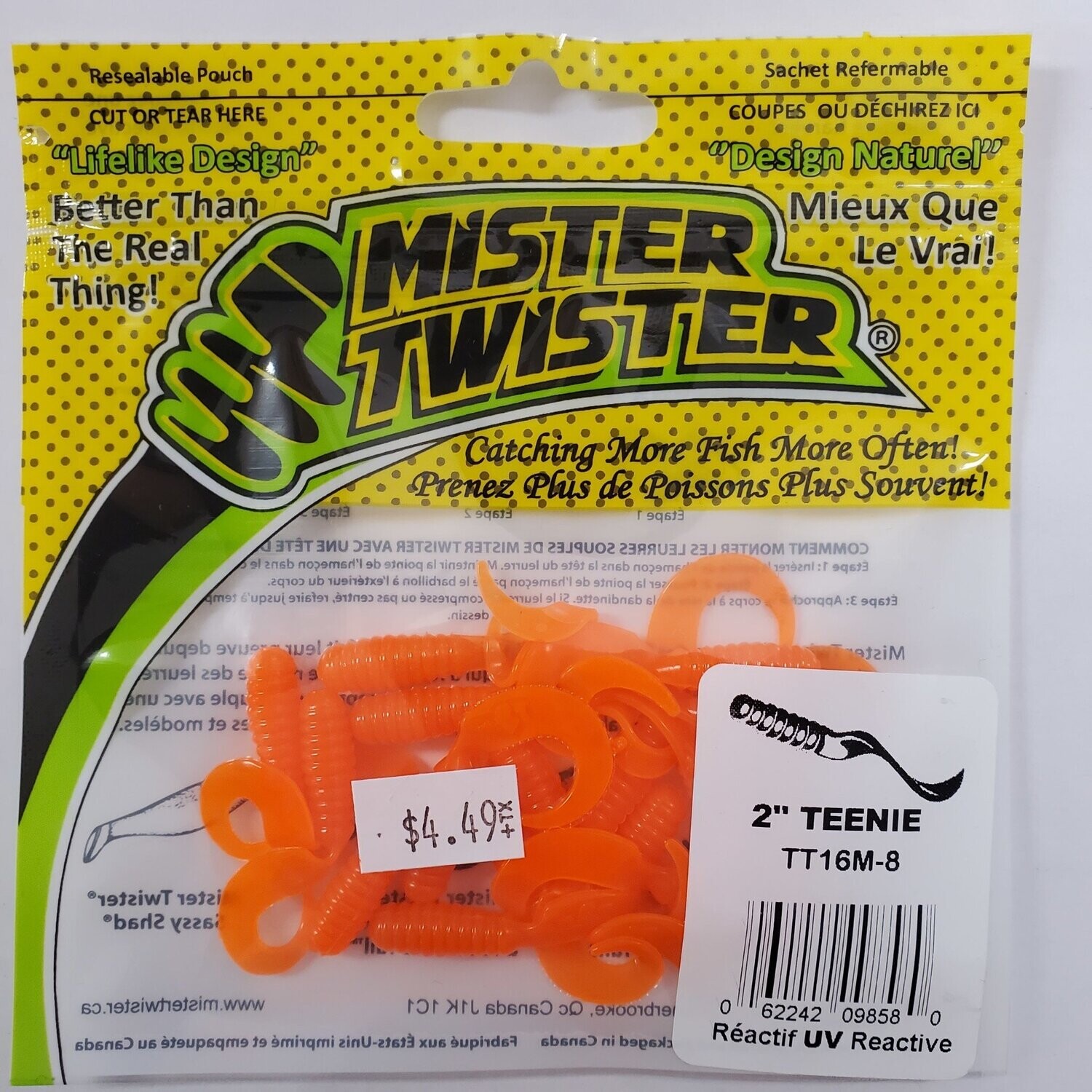 Mister Twister Teenie 2&quot; Orange