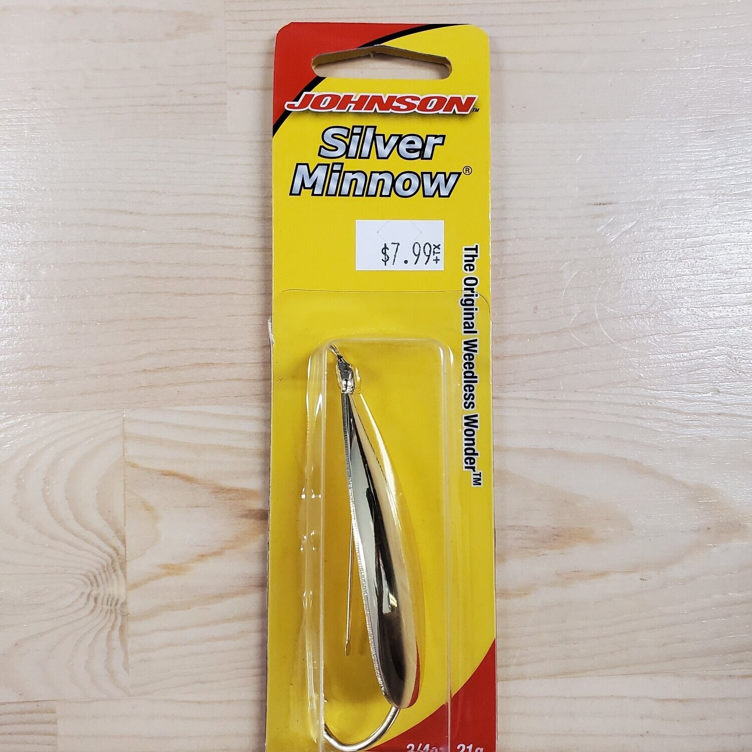 Johnson Silver minnow .75oz gold