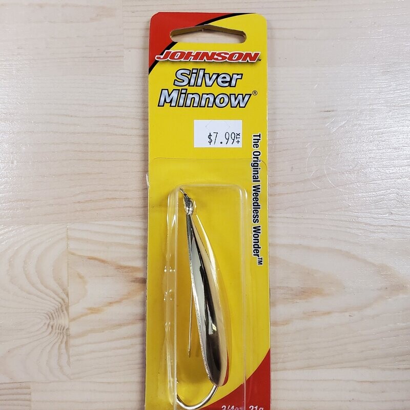 Johnson Silver minnow .75oz gold