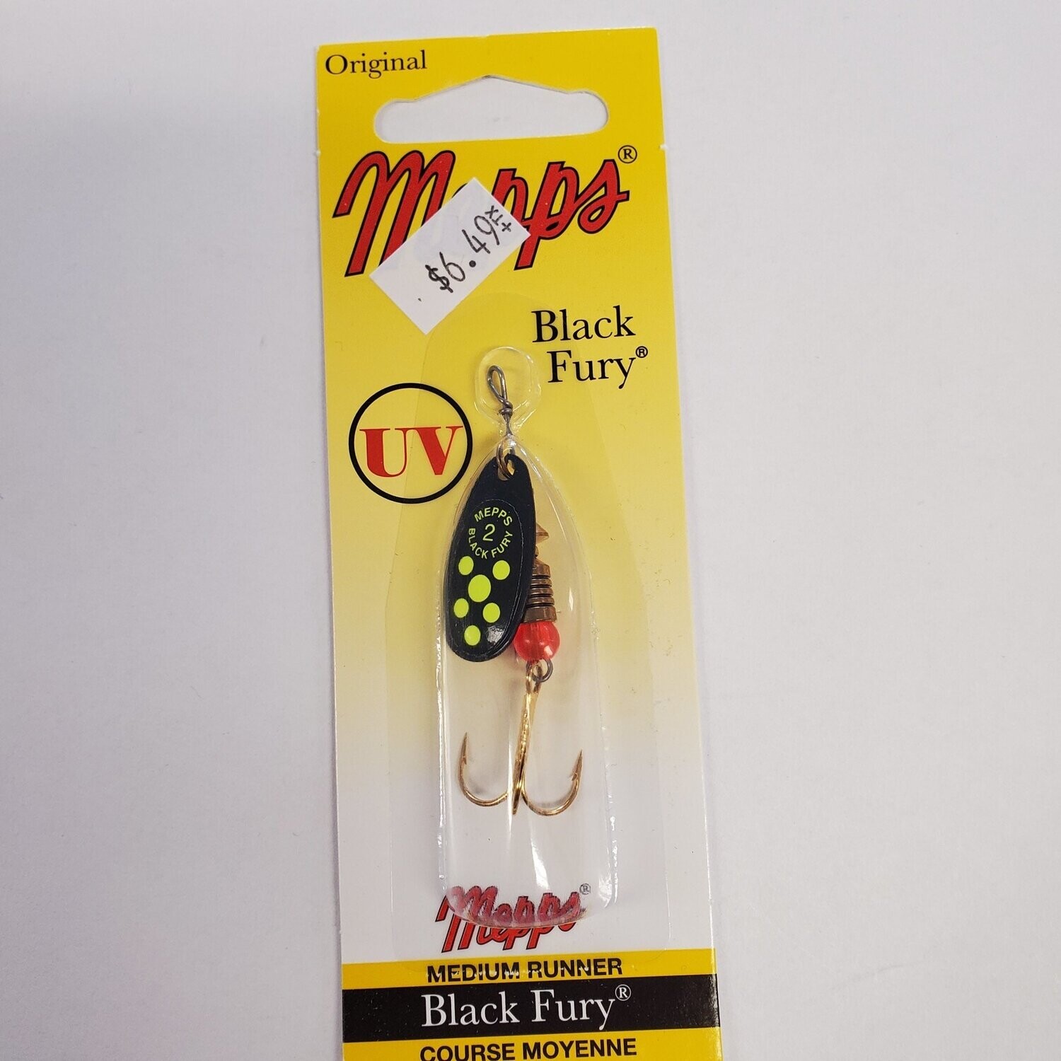 Mepps black fury #2 plain chart