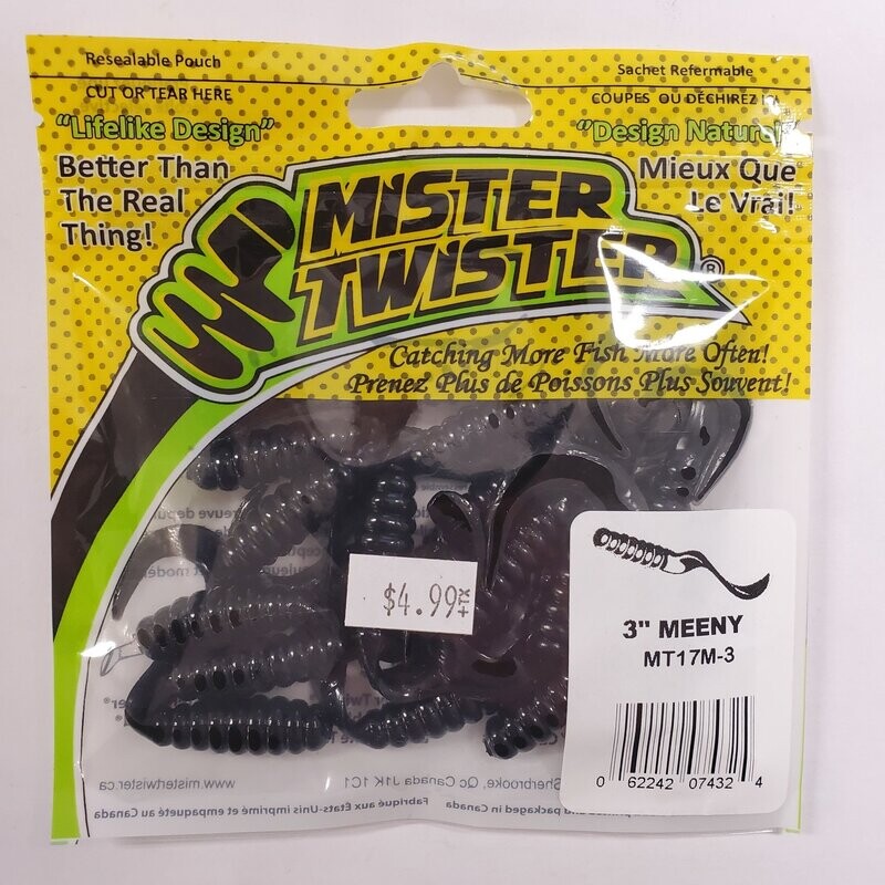 Mister Twister Meeny Black 3&quot;