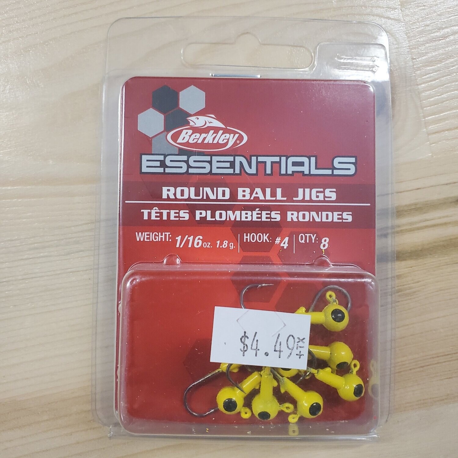 Berkley essentials jigs yellow 1/16oz