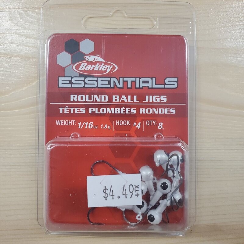 Berkley Essentials jigs white 1/16oz