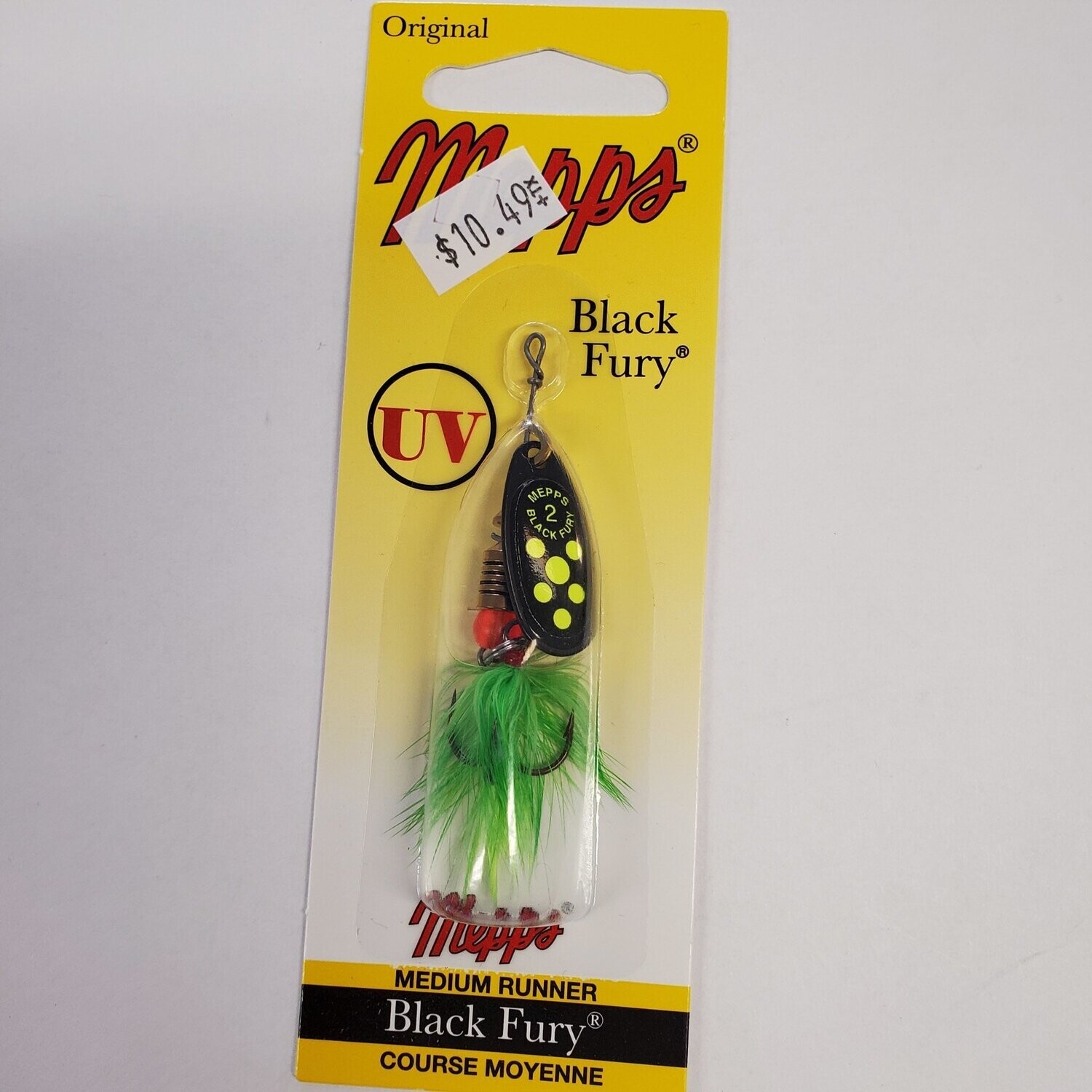 Mepps Black Fury Chart #2 dressed