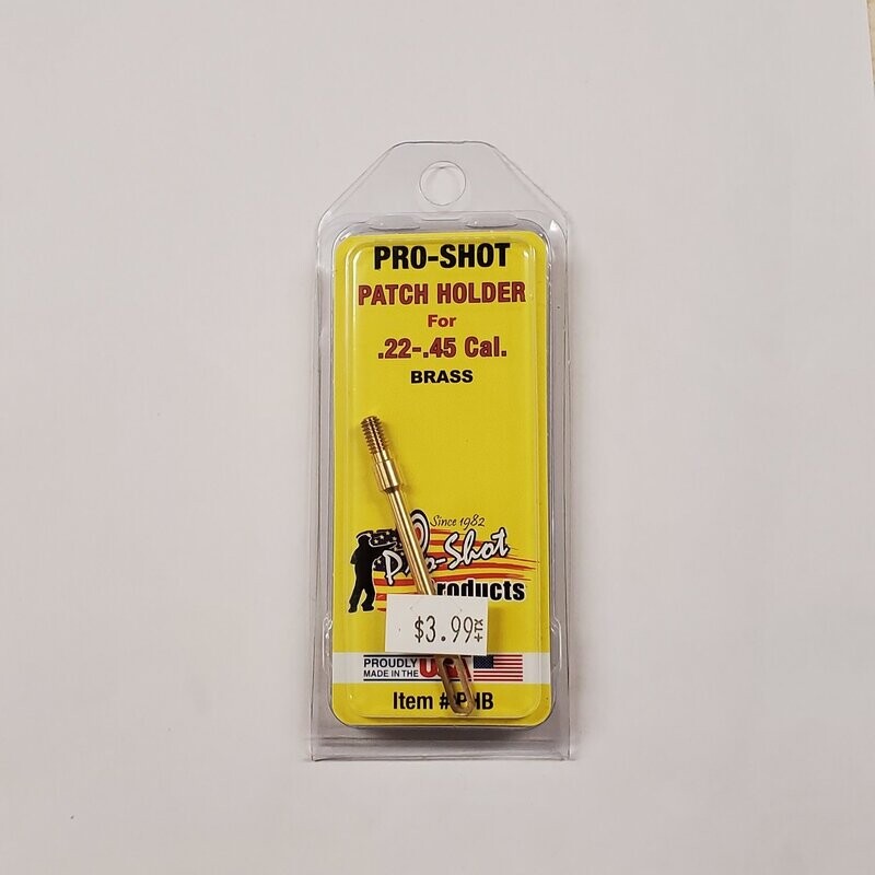 Pro-shot brass patch holder 22-45cal