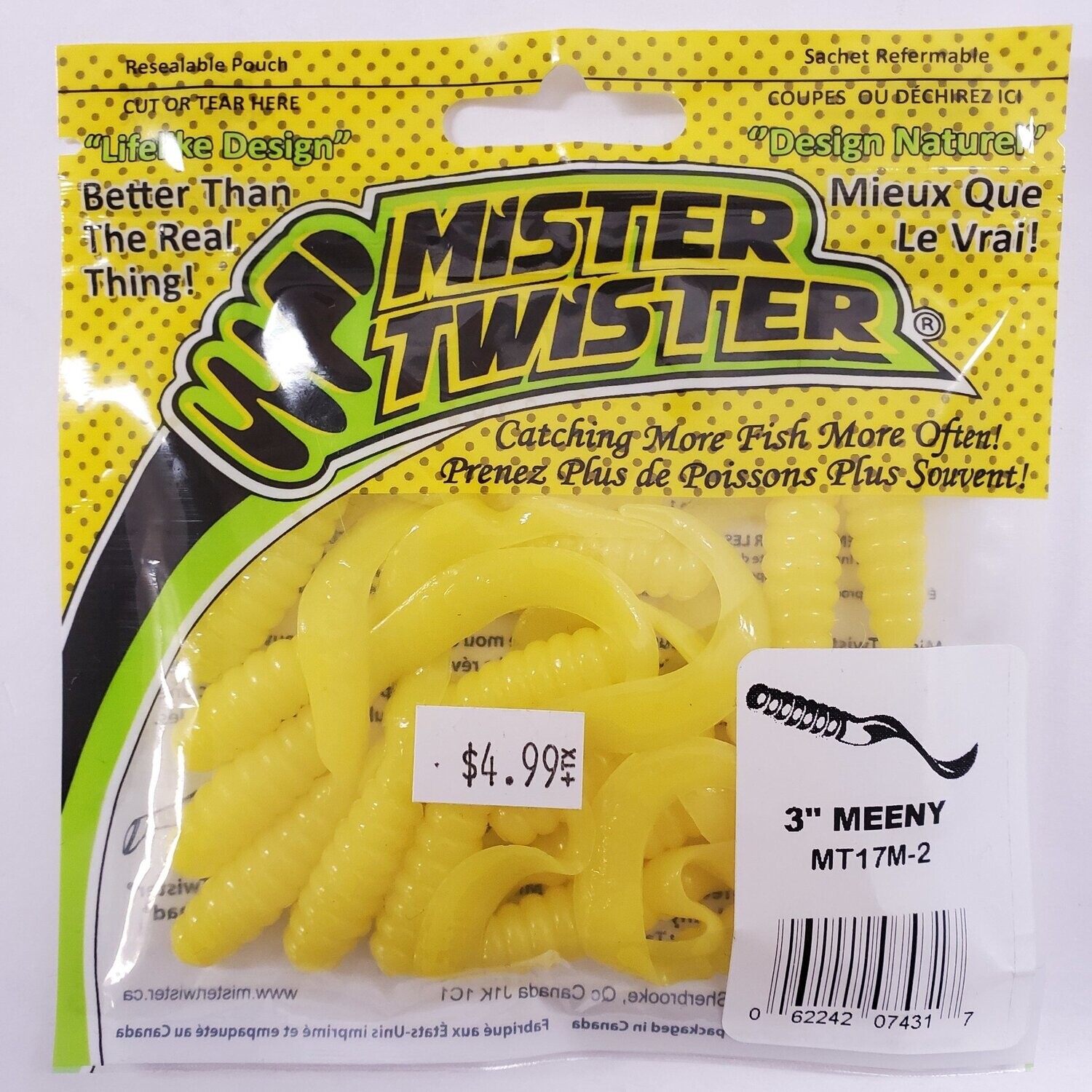 Mister Twister Meeny Yellow 3&quot;