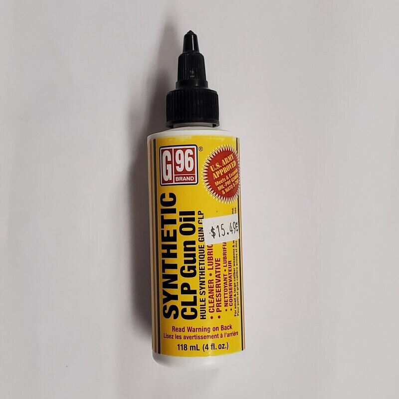 G96 synthetic gun oil 4oz