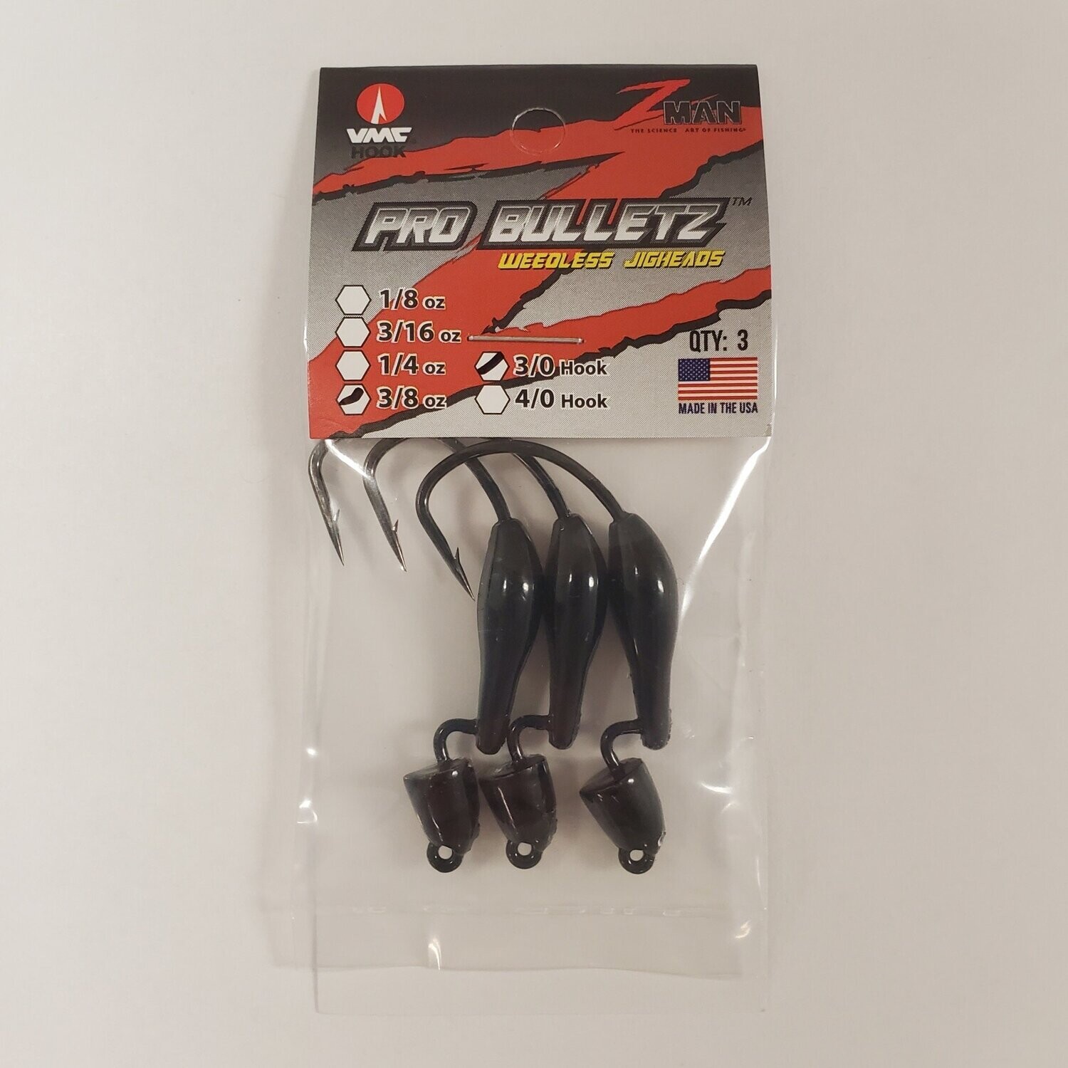 Z-man Pro-Bulletz 3/8oz 3/0 Hook